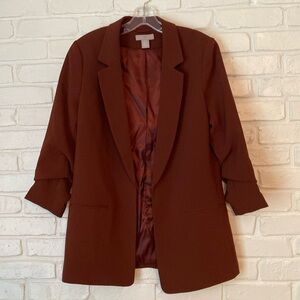 H&M Women's Lined Brown Blazer - 8